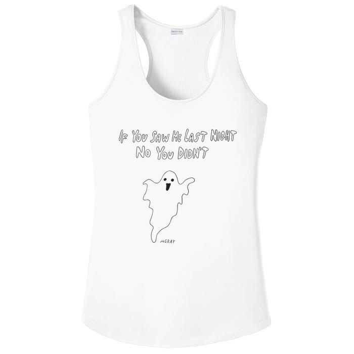 If You Saw Me Last Nicht No You DidnT Ladies PosiCharge Competitor Racerback Tank