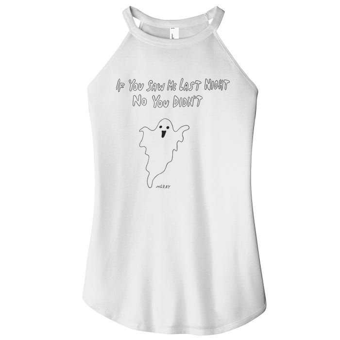 If You Saw Me Last Nicht No You DidnT Women's Perfect Tri Rocker Tank