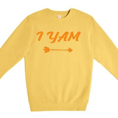 I Yam She Is My Sweet Potato Couples Matching Gift Premium Crewneck Sweatshirt