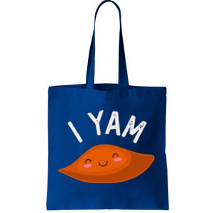 I Yam Shes My Sweet Potato Couples Matching Thanksgiving Gift Tote Bag