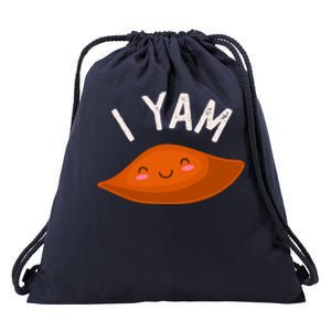 I Yam Shes My Sweet Potato Couples Matching Thanksgiving Gift Drawstring Bag