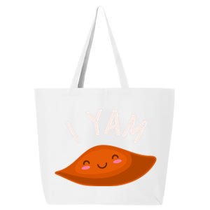 I Yam Shes My Sweet Potato Couples Matching Thanksgiving Gift 25L Jumbo Tote