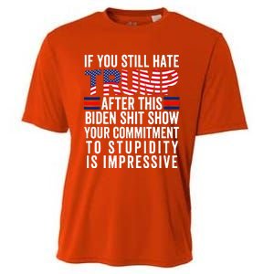 If You Still Hate Trump After This Biden Show Vote Trump Cooling Performance Crew T-Shirt