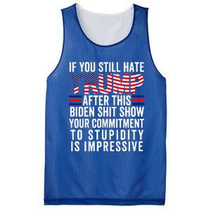 If You Still Hate Trump After This Biden Show Vote Trump Mesh Reversible Basketball Jersey Tank