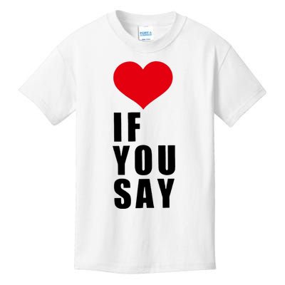 If You Say Funny I Love Heart Red Color Kids T-Shirt