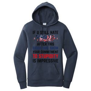 If You Still Hate Trump After This Biden Shit Show Funny Women's Pullover Hoodie