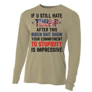 If You Still Hate Trump After This Biden Shit Show Funny Cooling Performance Long Sleeve Crew