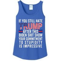 If You Still Hate Trump After This Biden Show Vote Trump Ladies Essential Tank