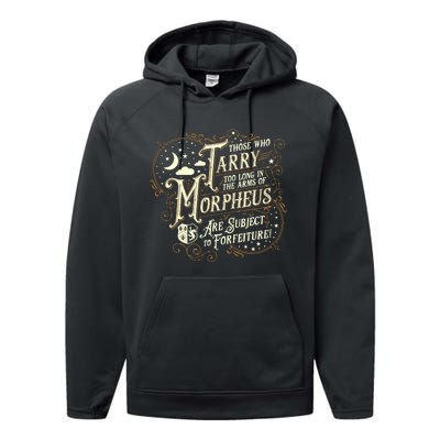 If You Snooze You Lose Grandiloquent Funny Quote Performance Fleece Hoodie