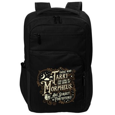 If You Snooze You Lose Grandiloquent Funny Quote Impact Tech Backpack