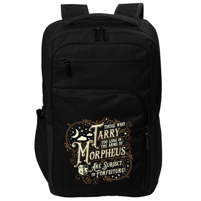 If You Snooze You Lose Grandiloquent Funny Quote Impact Tech Backpack