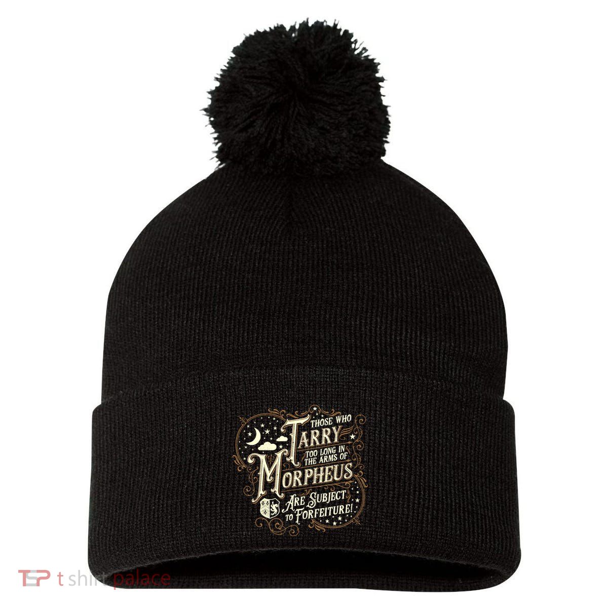 If You Snooze You Lose Grandiloquent Funny Quote Pom Pom 12in Knit Beanie
