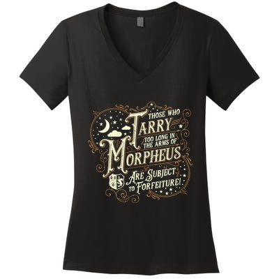 If You Snooze You Lose Grandiloquent Funny Quote Women's V-Neck T-Shirt