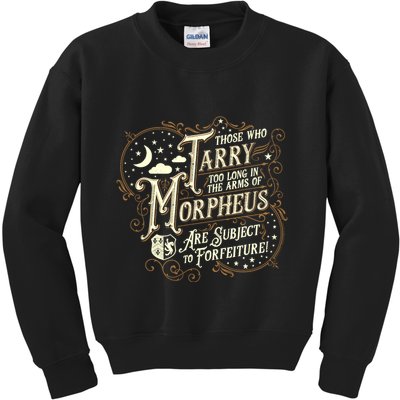 If You Snooze You Lose Grandiloquent Funny Quote Kids Sweatshirt