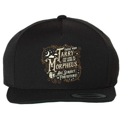 If You Snooze You Lose Grandiloquent Funny Quote Wool Snapback Cap