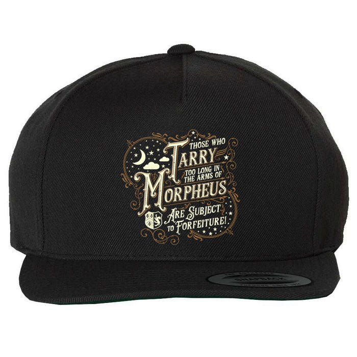 If You Snooze You Lose Grandiloquent Funny Quote Wool Snapback Cap