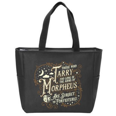 If You Snooze You Lose Grandiloquent Funny Quote Zip Tote Bag