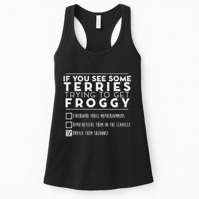 If You See Some Terries Trying To Get Froggy Womens Tank Top