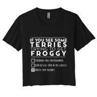If You See Some Terries Trying To Get Froggy Crop Top