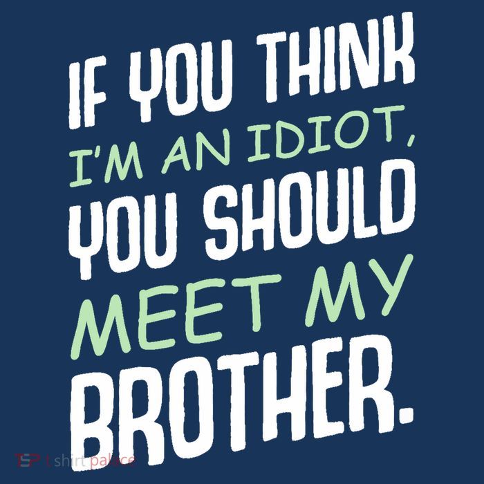 If You Think I'm An Idiot You Should Meet My Brother Humor Womens T-Shirt