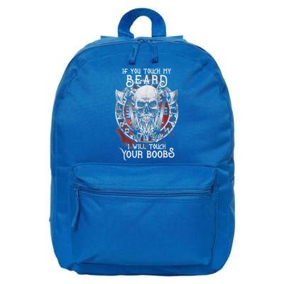 If You Touch My Beard I Will Touch Your Boobs Tank Top 16 in Basic Backpack