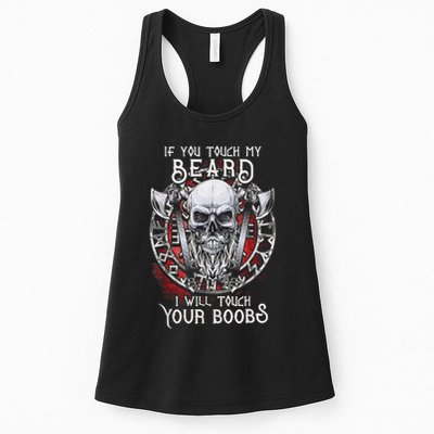 If You Touch My Beard I Will Touch Your Boobs Womens Tank Top
