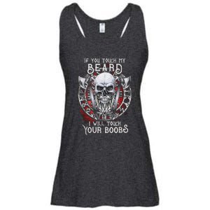 If You Touch My Beard I Will Touch Your Boobs Ladies Essential Flowy Tank