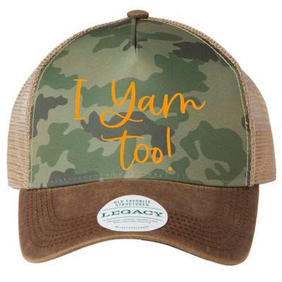 I Yam Too Top For Matching Family Thanksgiving Funny Tops Legacy Tie Dye Trucker Hat