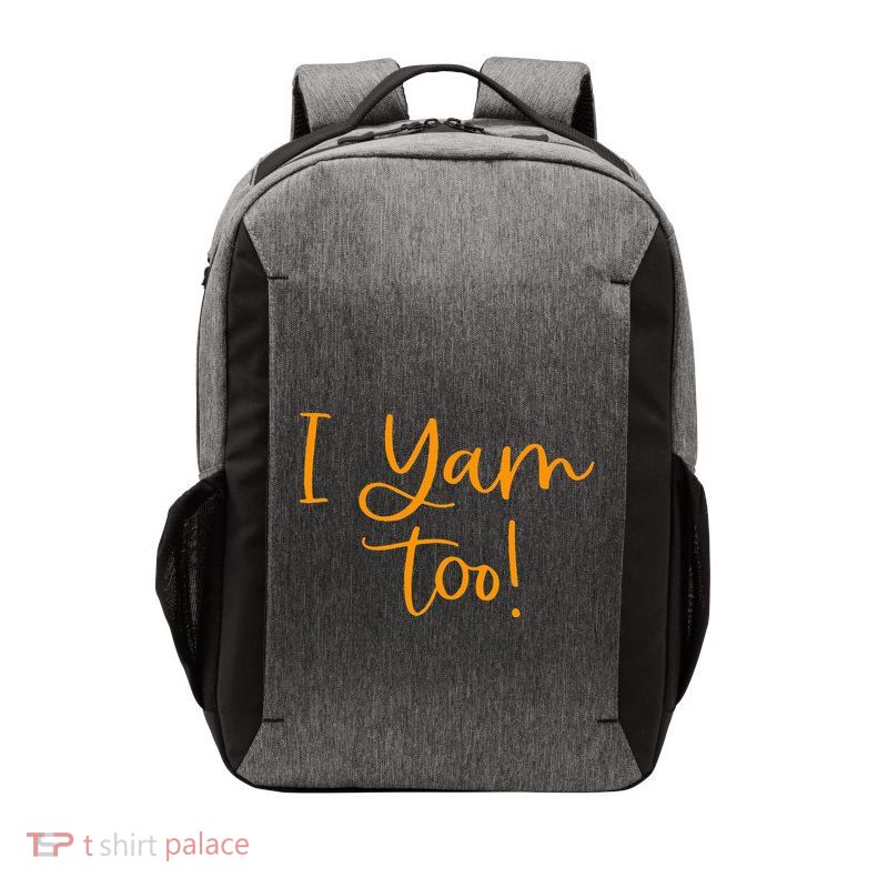 I Yam Too Top For Matching Family Thanksgiving Funny Tops Vector Backpack