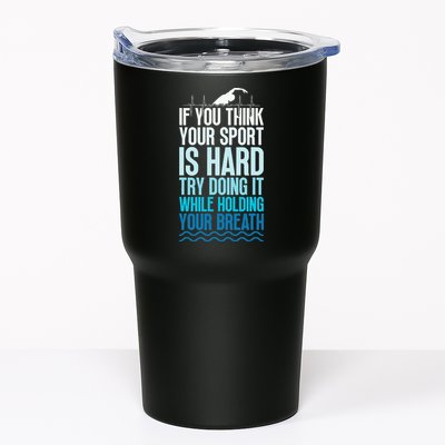 If You Think Your Sport Is Hard Try Doing It Holding Breath Tumbler