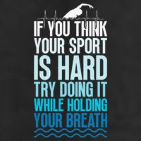 If You Think Your Sport Is Hard Try Doing It Holding Breath Golf Towel