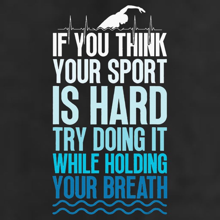 If You Think Your Sport Is Hard Try Doing It Holding Breath Golf Towel
