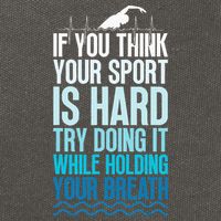 If You Think Your Sport Is Hard Try Doing It Holding Breath Cotton Canvas Backpack