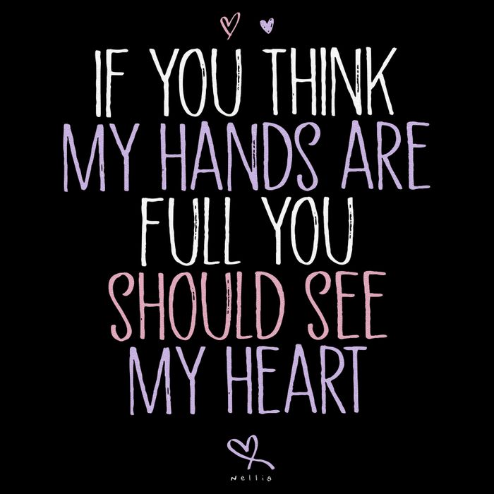 If You Think My Hands Are Full You Should See My Heart Sweat 16 in Basic Backpack