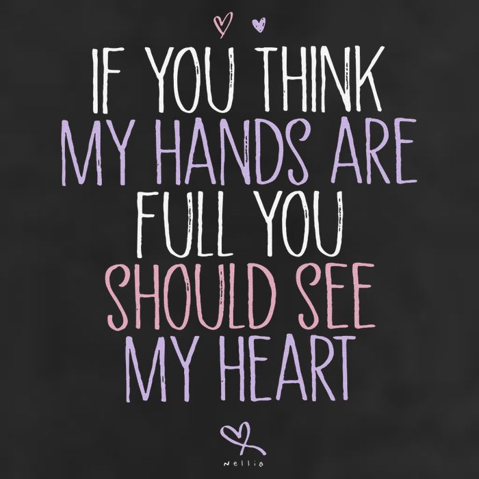 If You Think My Hands Are Full You Should See My Heart Sweat Microfiber Hand Towel