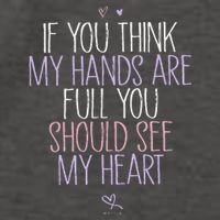 If You Think My Hands Are Full You Should See My Heart Sweat Vector Backpack