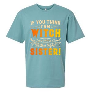 If You Think I Am Witch You Should Meet My Sister! Sueded Cloud Jersey T-Shirt