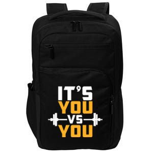 It's You Vs You Gym Workout Fitness Impact Tech Backpack