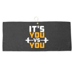 It's You Vs You Gym Workout Fitness Large Microfiber Waffle Golf Towel