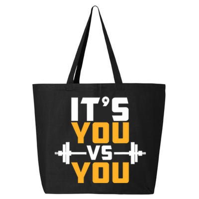 It's You Vs You Gym Workout Fitness 25L Jumbo Tote