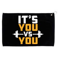 It's You Vs You Gym Workout Fitness Grommeted Golf Towel