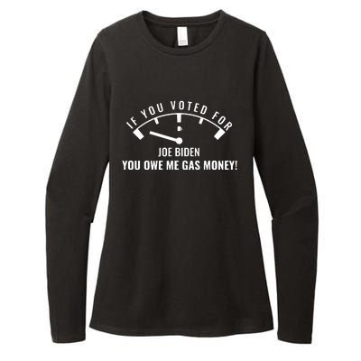 If You Voted For Biden You Owe Americans Gas Money Womens CVC Long Sleeve Shirt