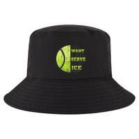 If You Want A Soft Serve Go Get Ice Cream Funny Tennis Cool Comfort Performance Bucket Hat