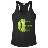 If You Want A Soft Serve Go Get Ice Cream Funny Tennis Ladies PosiCharge Competitor Racerback Tank