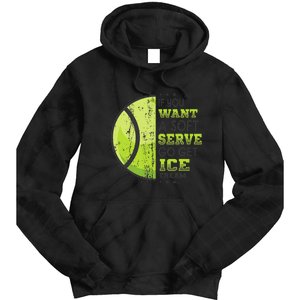 If You Want A Soft Serve Go Get Ice Cream Funny Tennis Tie Dye Hoodie