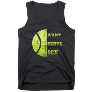 If You Want A Soft Serve Go Get Ice Cream Funny Tennis Tank Top