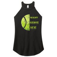 If You Want A Soft Serve Go Get Ice Cream Funny Tennis Women's Perfect Tri Rocker Tank