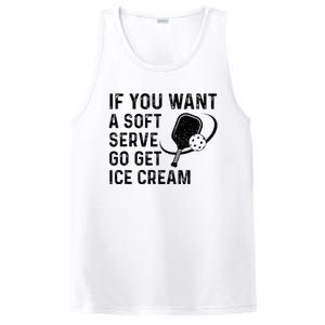 If You Want A Soft Serve Funny Pickleball Women PosiCharge Competitor Tank