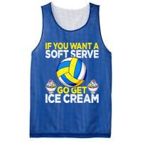 If You Want A Soft Serve Go Get Ice Cream Funny Volleyball  Mesh Reversible Basketball Jersey Tank