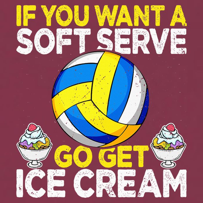If You Want A Soft Serve Go Get Ice Cream Funny Volleyball  16oz Travel Tumbler